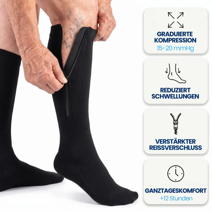 BeinLeicht™ Kompressionsstrümpfe mit Reißverschluss