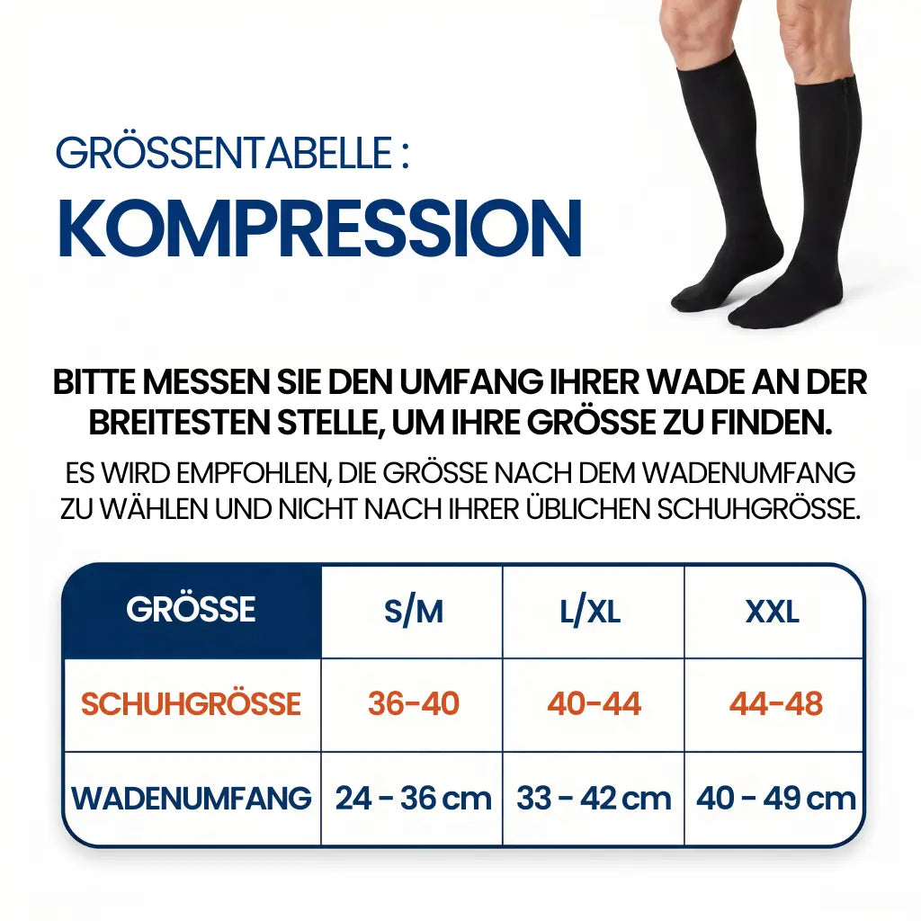 BeinLeicht™ Kompressionsstrümpfe mit Reißverschluss