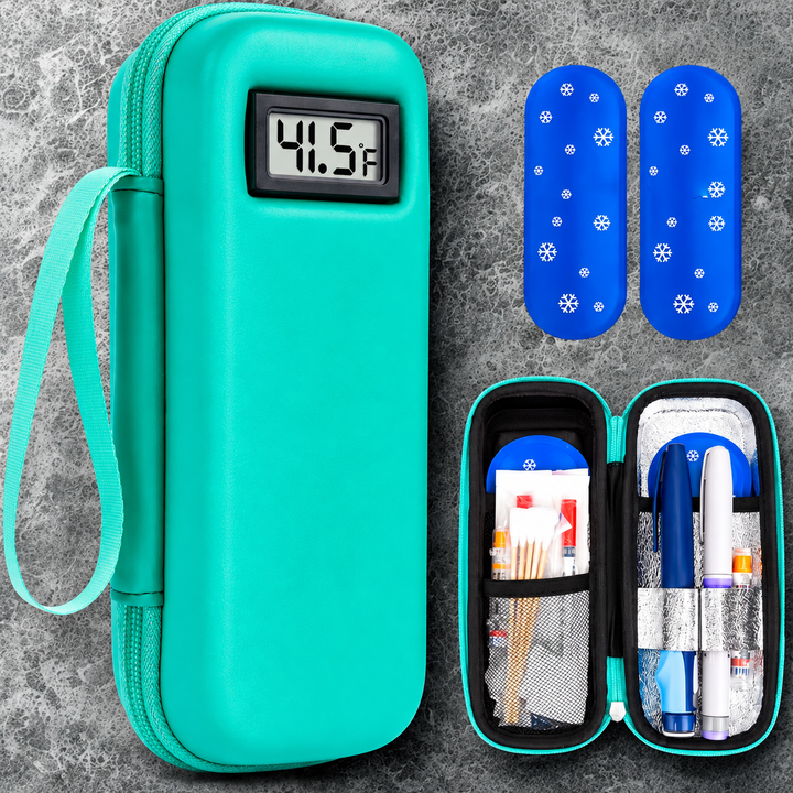 PeptidFrost™ Tragbare Kühltasche für Peptide mit Temperaturanzeige