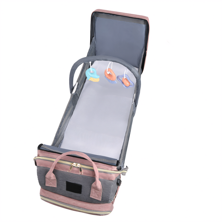 BabyNest™ 3-in-1 Wickelrucksack mit Reisebett