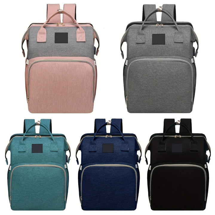 BabyNest™ 3-in-1 Wickelrucksack mit Reisebett
