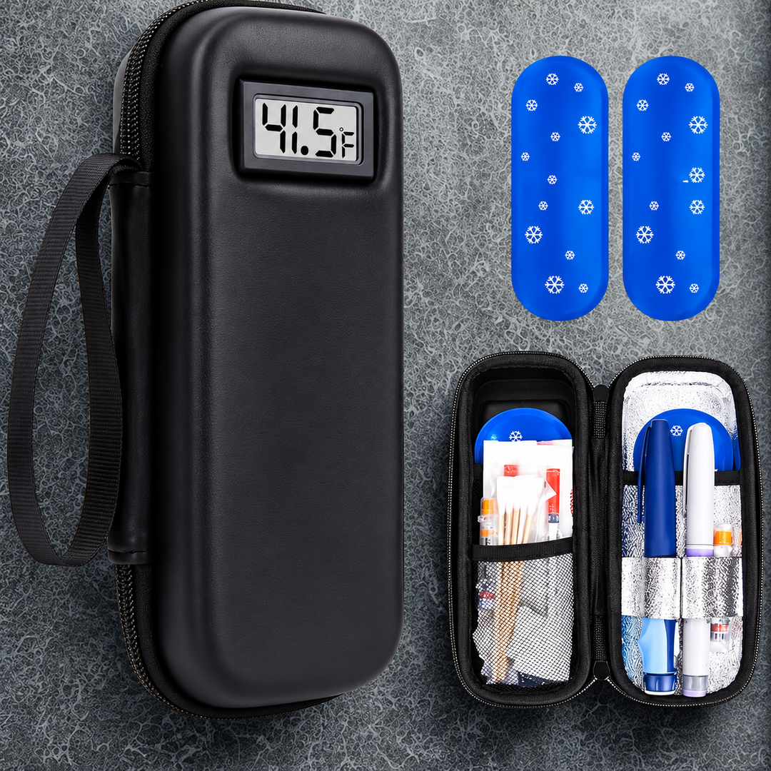 PeptidFrost™ Tragbare Kühltasche für Peptide mit Temperaturanzeige