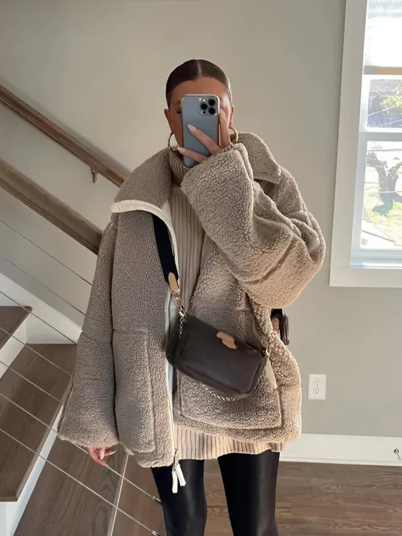 KuschelLuxe™ Weiche Teddyjacke für Damen