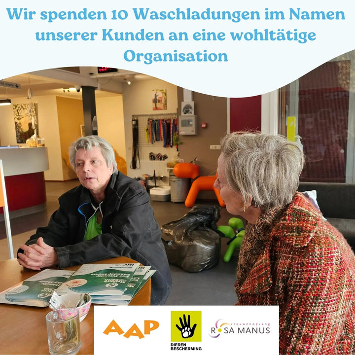 Umweltfreundliche Waschmittel-Blätter