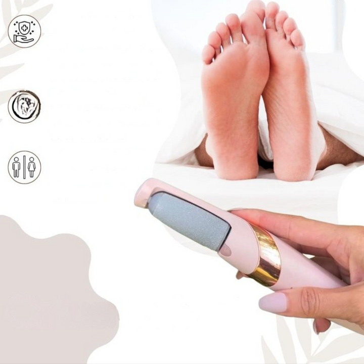 CallusPro™ | Elektrischer Hornhautentferner | Quarz-Kristallrollen | LED-Licht | Wasserdicht