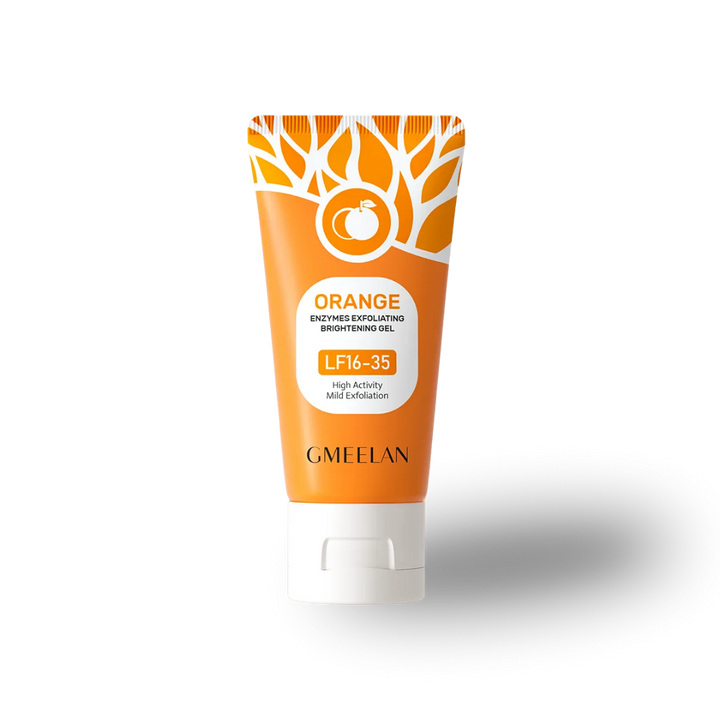 Orangenfarbenes, aufhellendes Peeling-Gel