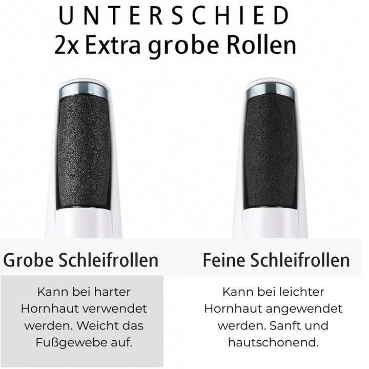 Hornhaut entfernen zuhause | Elektrischer Hornhautentferner & Fußpflegegerät | PedikuraPro