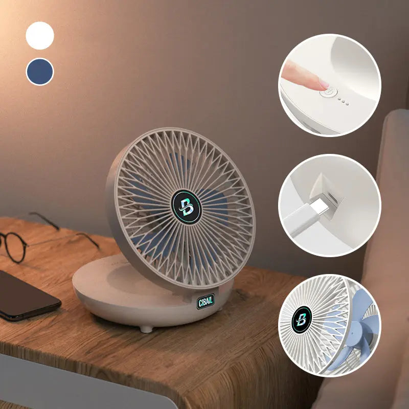 2-in-1 Ventilator für Wand & Tisch – Leise, platzsparend & leistungsstark