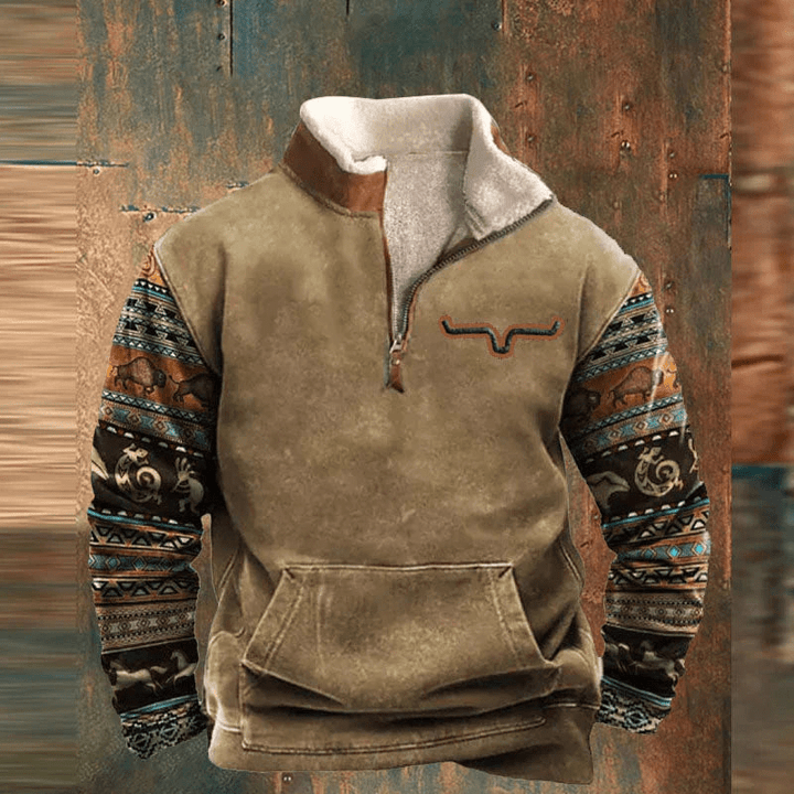 Leon | Komfort Pullover mit Reißverschluss