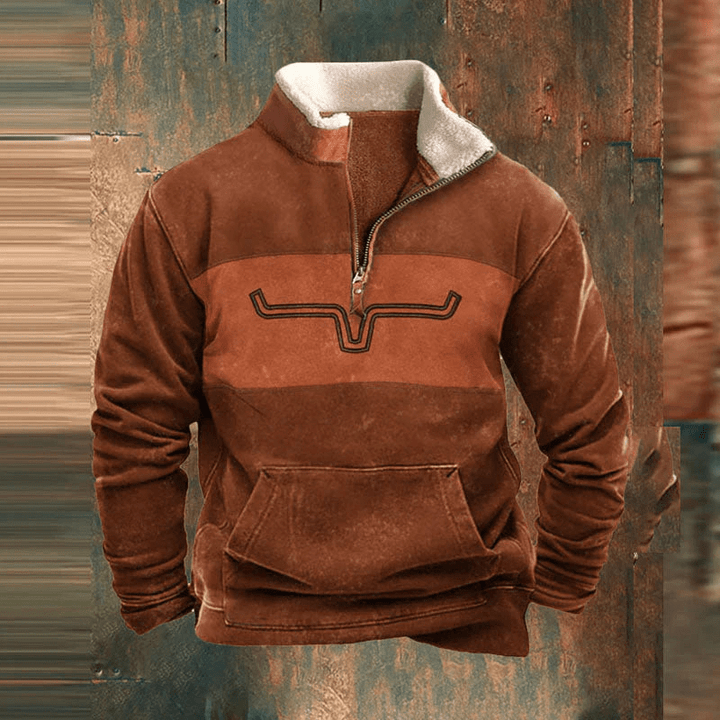 Leon | Komfort Pullover mit Reißverschluss