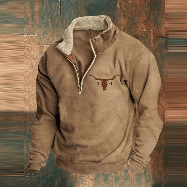 Leon | Komfort Pullover mit Reißverschluss