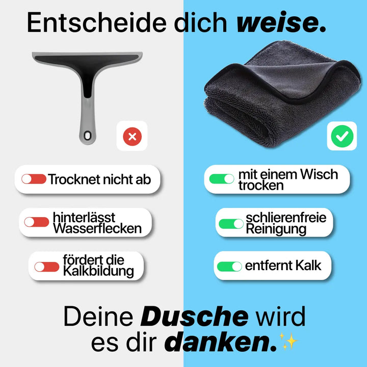 WipeLuxe™ – Hochsaugfähiges Tuch für streifenfreie Sauberkeit