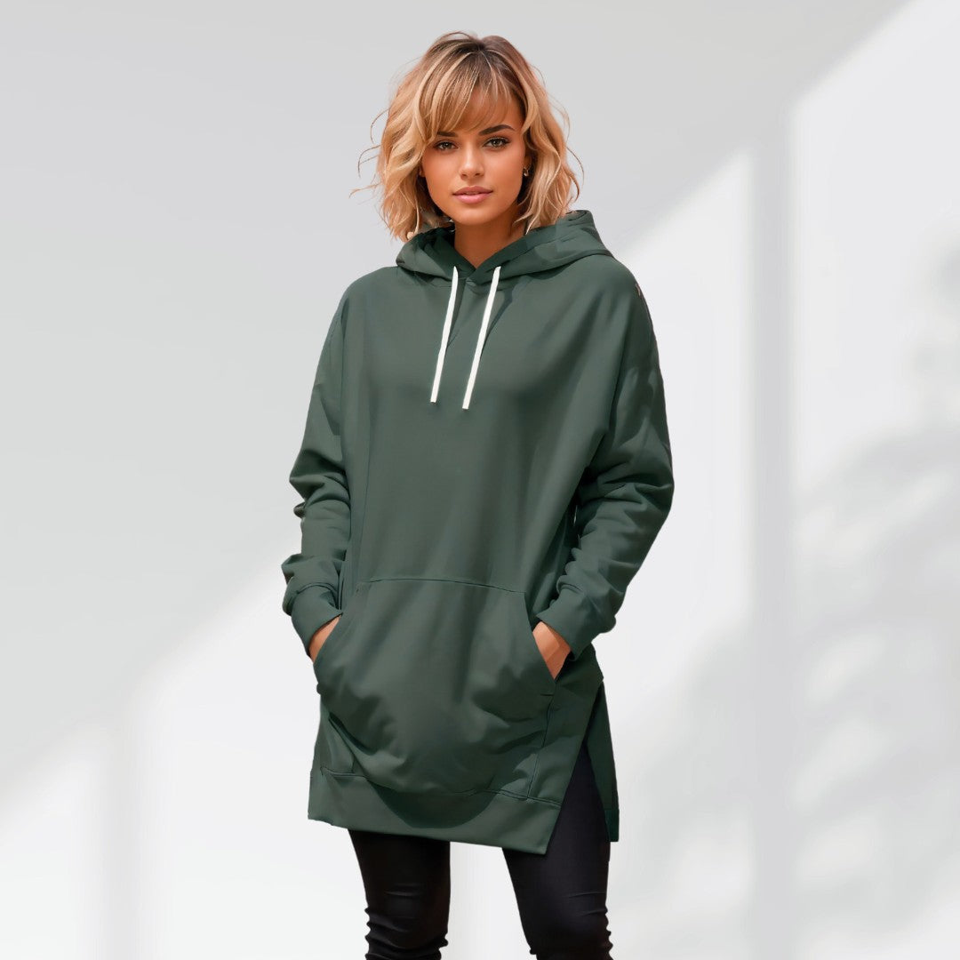 WarmyWeave™ Oversized Hoodie-Kleid