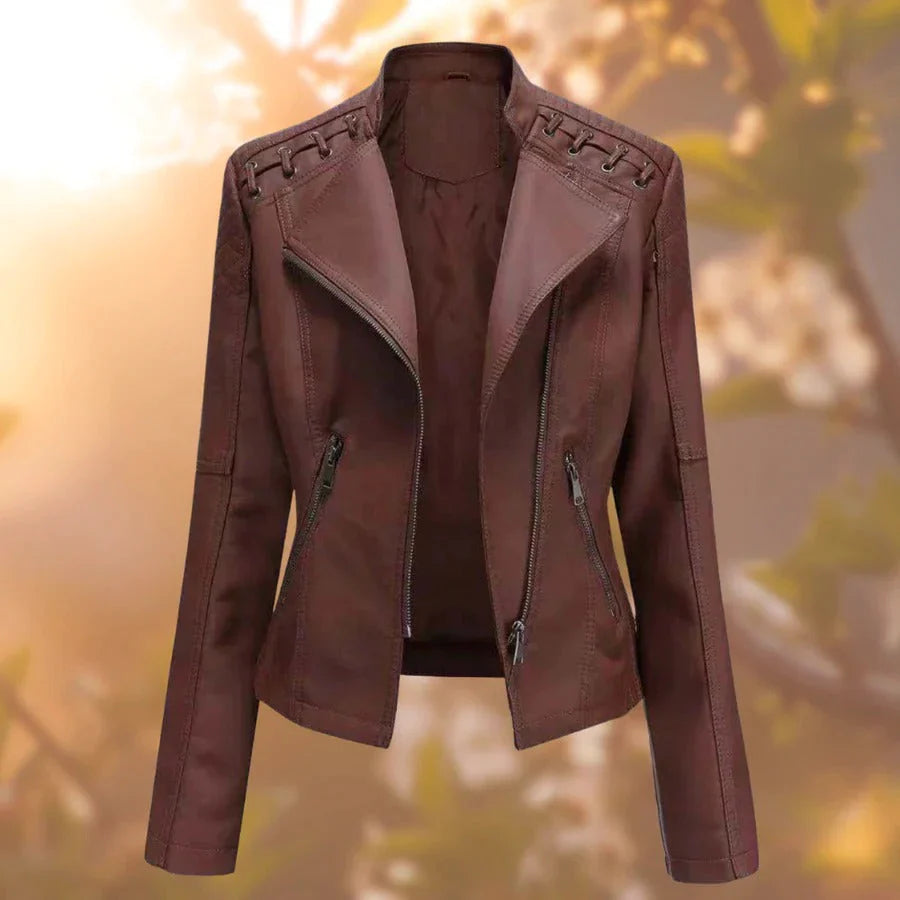 50% Rabatt | Liana™ Stylishe Lederjacke für Damen [Letzter Tag Rabatt]