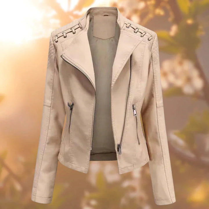 50% Rabatt | Liana™ Stylishe Lederjacke für Damen [Letzter Tag Rabatt]