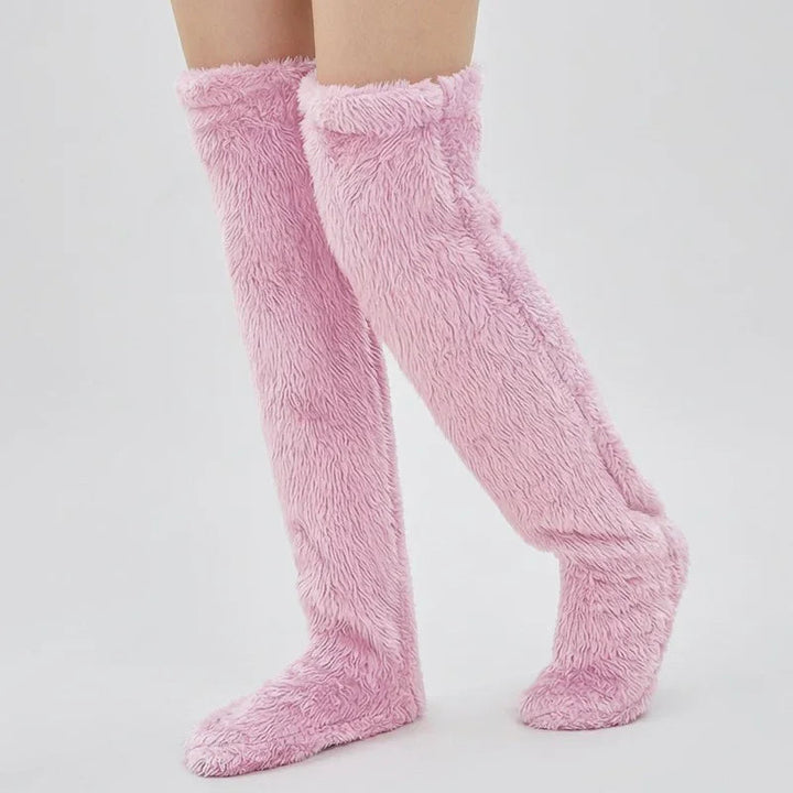 BeinKuschel™ Lange Plüschsocken für warme Füße & Beine