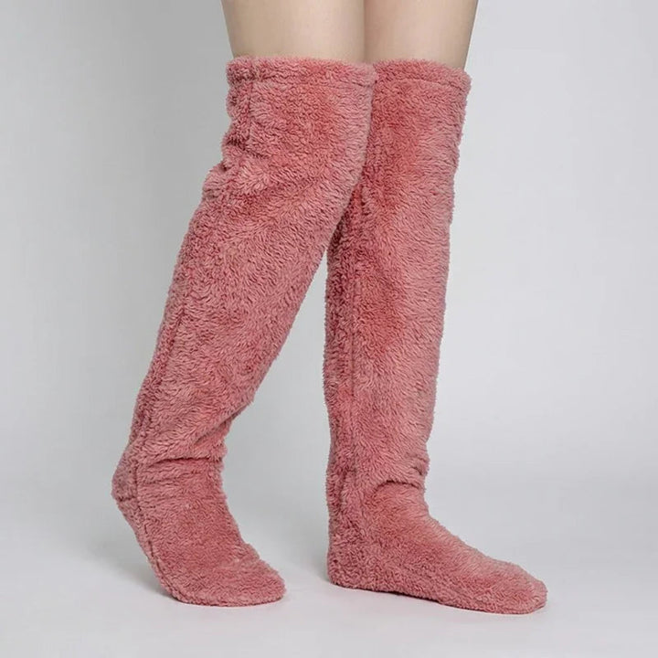 BeinKuschel™ Lange Plüschsocken für warme Füße & Beine