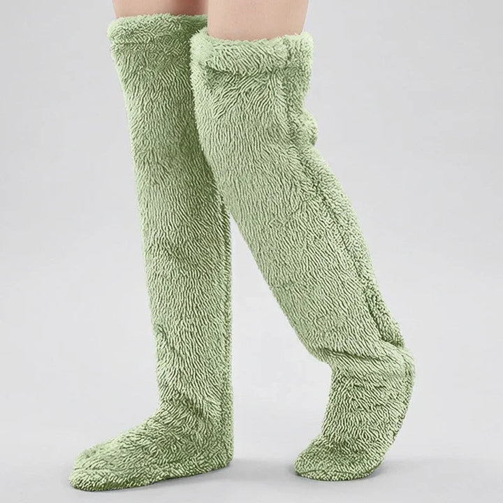 BeinKuschel™ Lange Plüschsocken für warme Füße & Beine