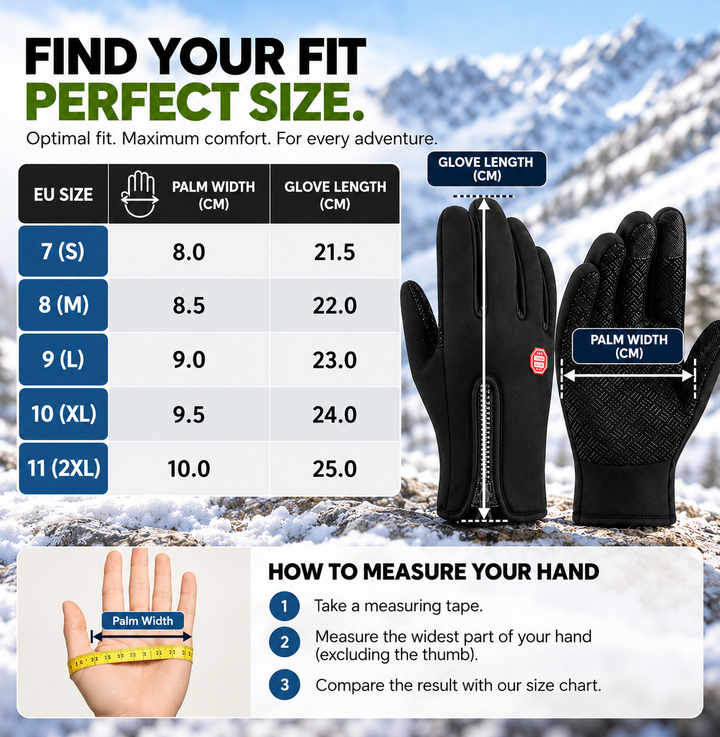 FrostGrip™ Wasserdichte Thermo-Touchscreen-Handschuhe