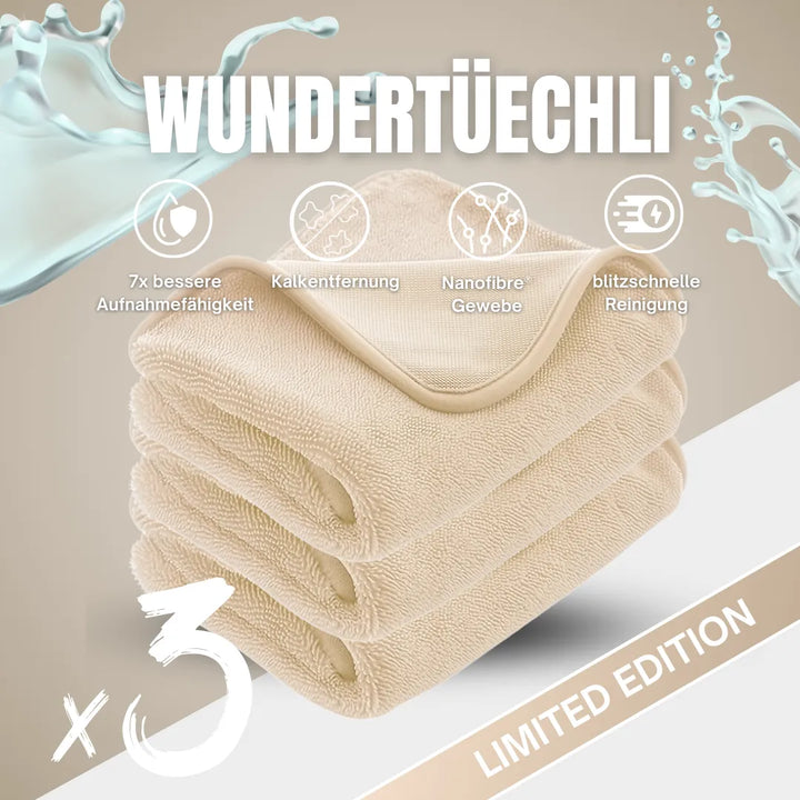 WipeLuxe™ – Hochsaugfähiges Tuch für streifenfreie Sauberkeit