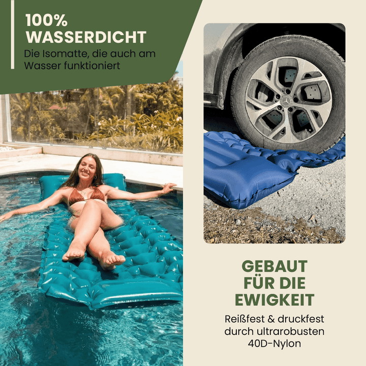 Ultraleichte & kompakte Isomatte - perfekt für unterwegs