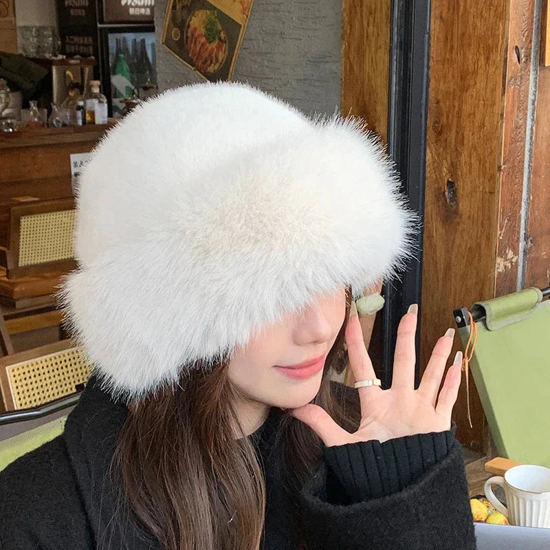 FellZauber™ Elegante Wintermütze aus Kunstfell