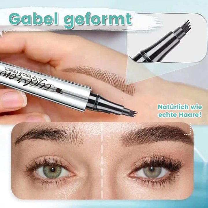 BrowSculpt™ – Wasserdichter 3D-Augenbrauenstift mit vierfacher Gabelspitze für präzises Styling [50% Rabatt]