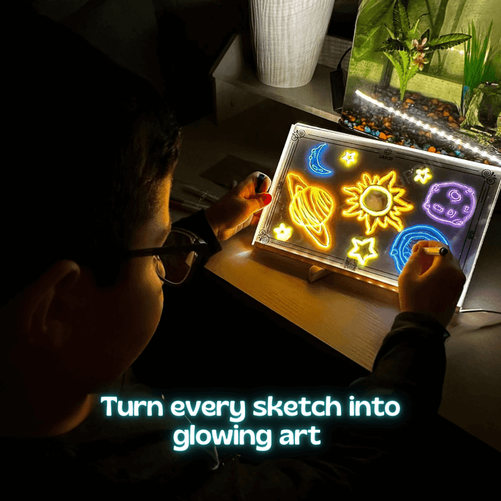 LeuchtKunst™ LED-Zeichentafel für Kinder