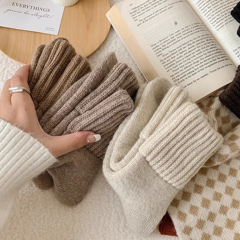 WolkenSocke™ Gemütliche Slouchy Strick-Socken