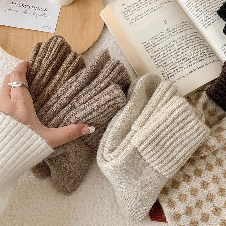 WolkenSocke™ Gemütliche Slouchy Strick-Socken