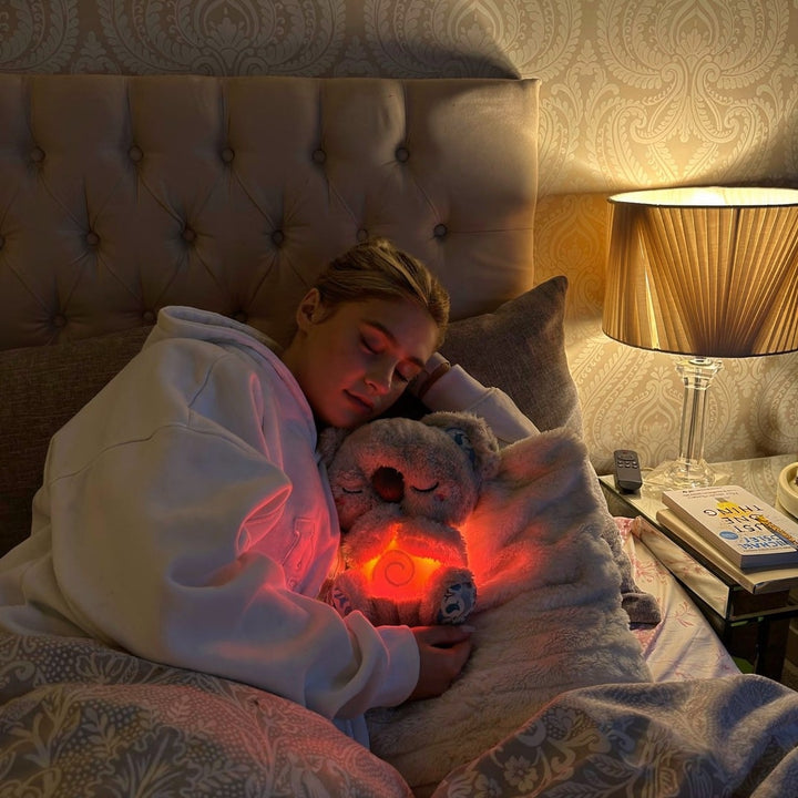 Atmendes Kuscheltier | Koala Plüschtier für Entspannung & Einschlafhilfe | SchlafKoala