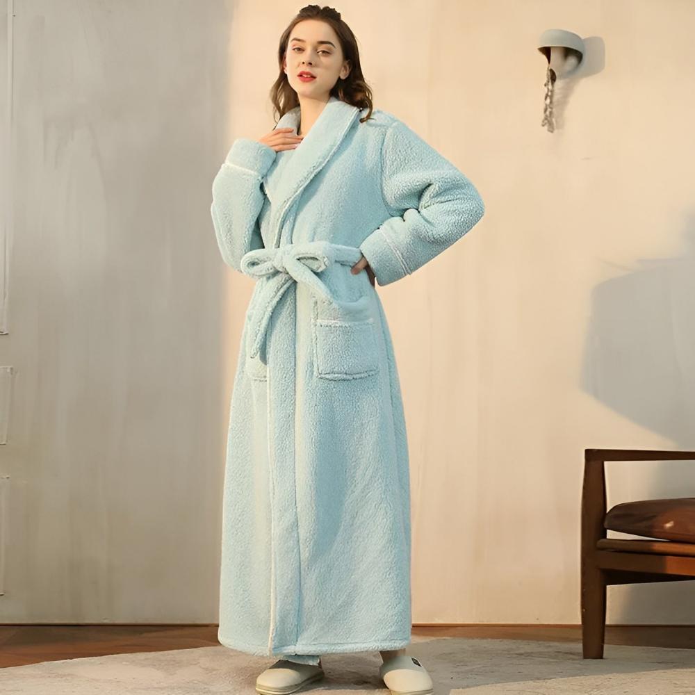 Bademantel für Damen und Herren | Fleece Morgenmantel | Comfyra