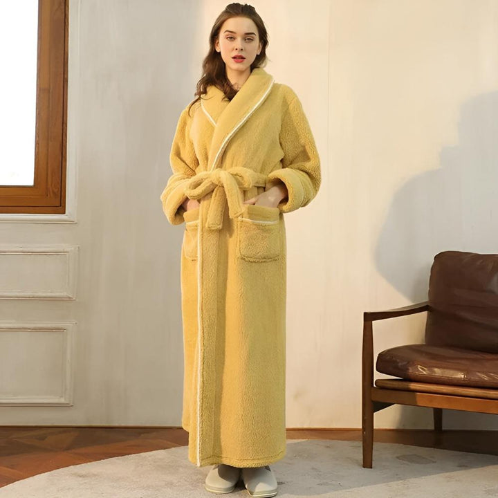 Bademantel für Damen und Herren | Fleece Morgenmantel | Comfyra