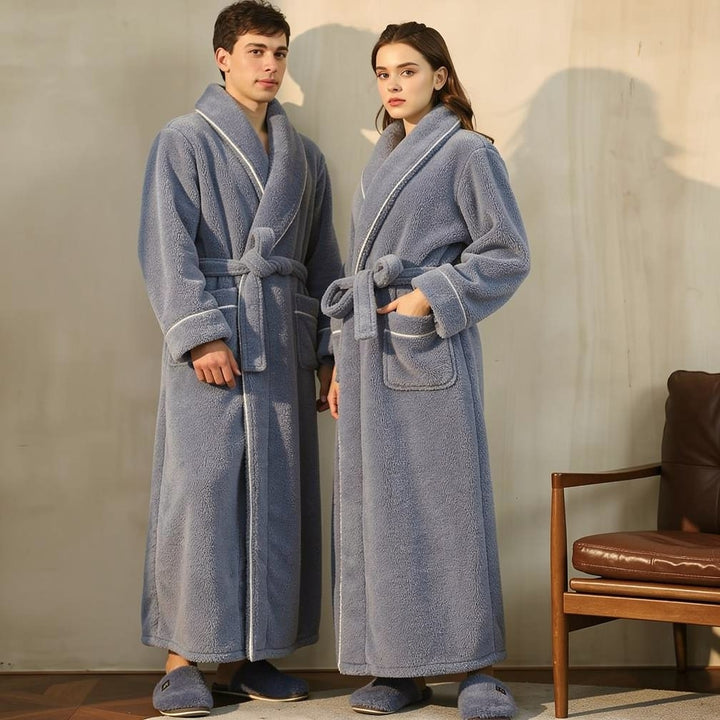 Bademantel für Damen und Herren | Fleece Morgenmantel | Comfyra