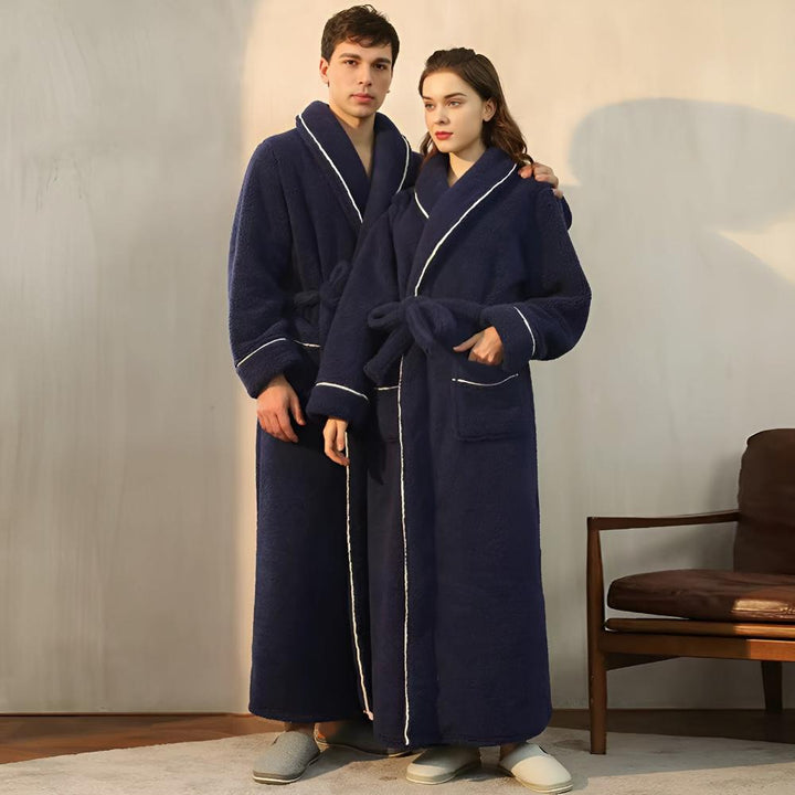 Bademantel für Damen und Herren | Fleece Morgenmantel | Comfyra