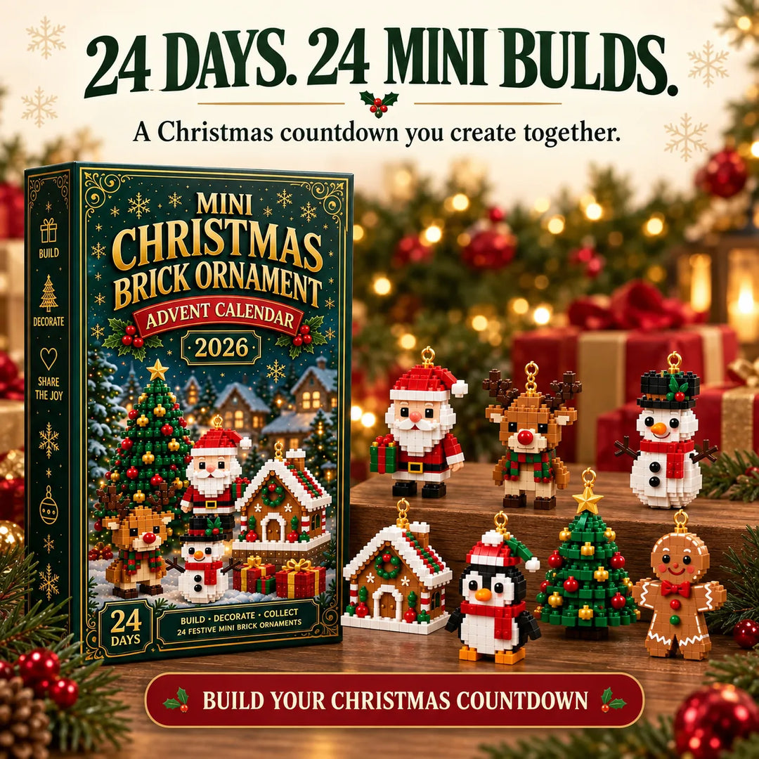 BauFreude™ Weihnachts-Baustein-Adventskalender