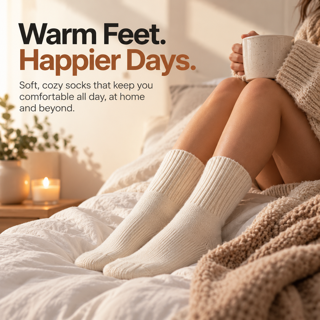 WolkenSocke™ Gemütliche Slouchy Strick-Socken