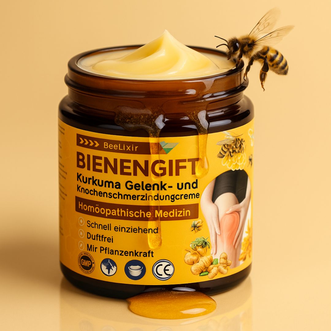 1+1 GRATIS | BeeLixir™ | Bienengiftcreme | Salbe mit Bienengift, Hyaluron & Kollagen