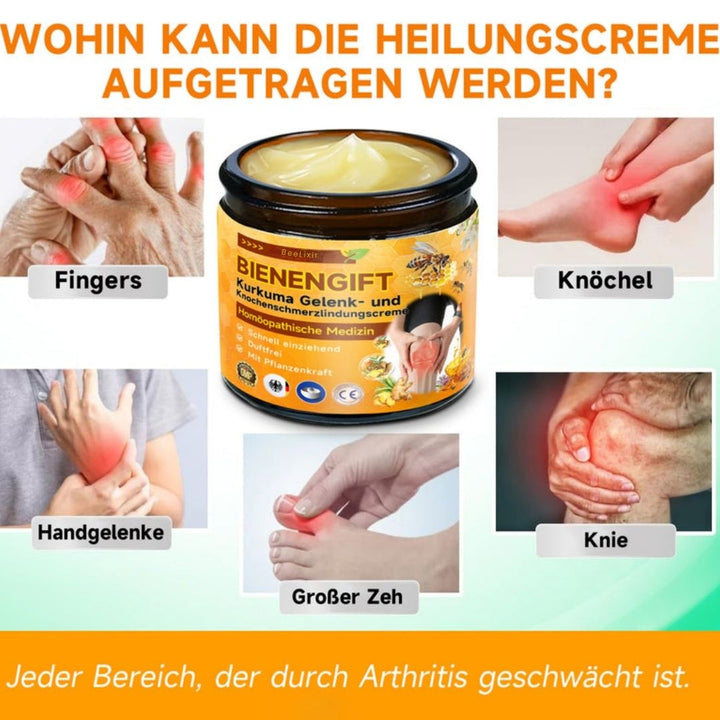 Bienengiftcreme | Salbe mit Bienengift, Hyaluron & Kollagen | BeeLixir