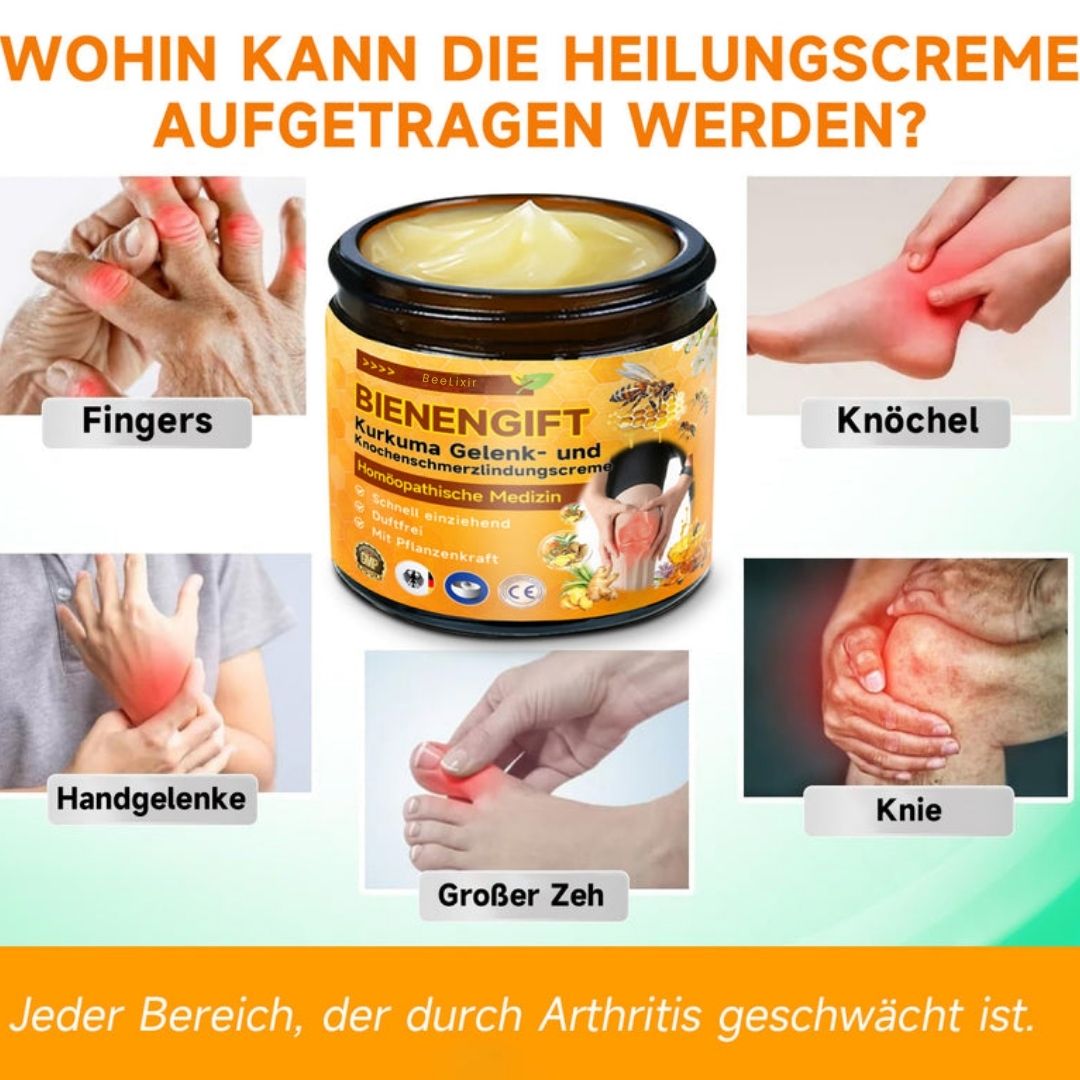 1+1 GRATIS | BeeLixir™ | Bienengiftcreme | Salbe mit Bienengift, Hyaluron & Kollagen