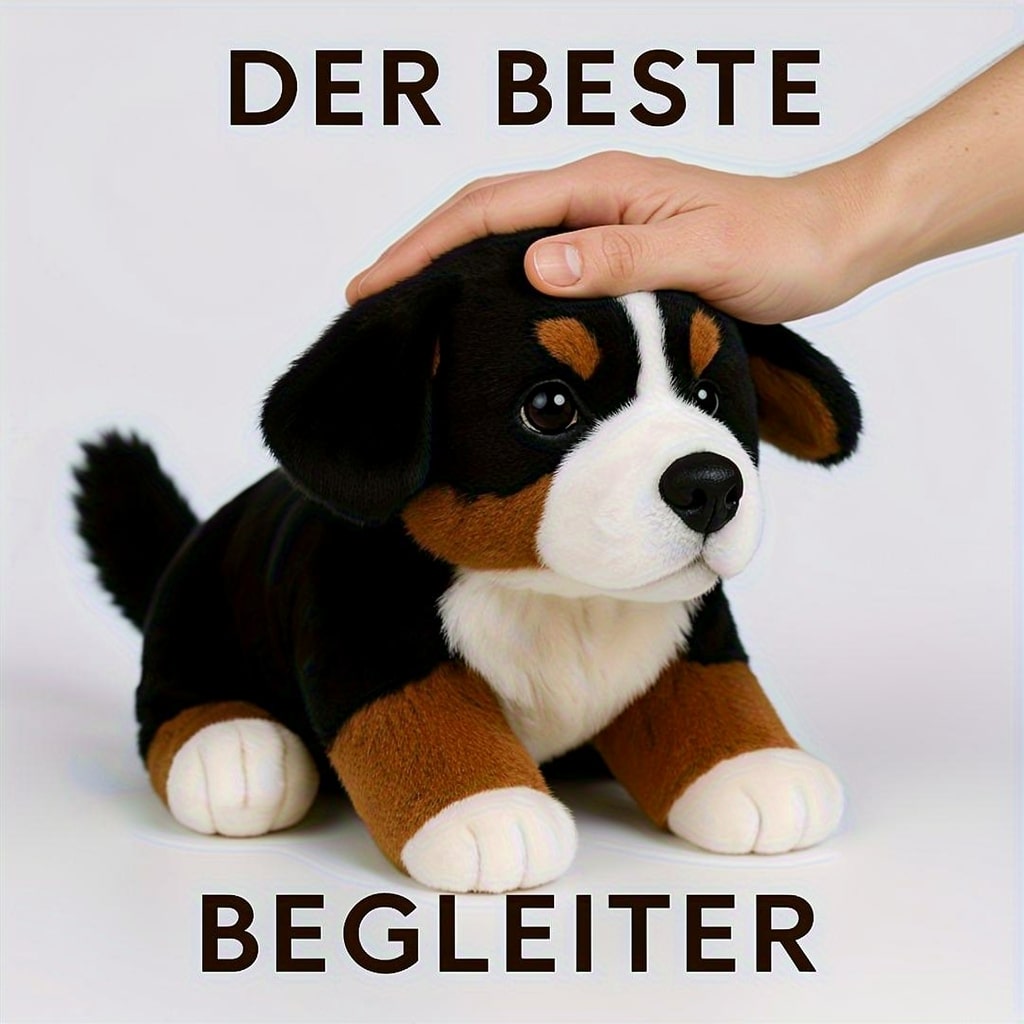 Berner Sennen Kuscheltier | Realistischer Hund Plüschtier | SoftBernie