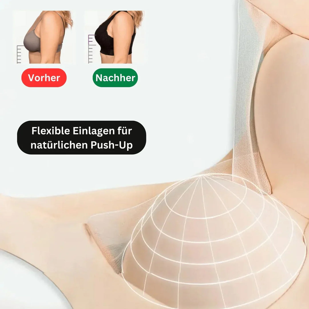 Komfina™ | Bequemer Nahtloser Push Up BH