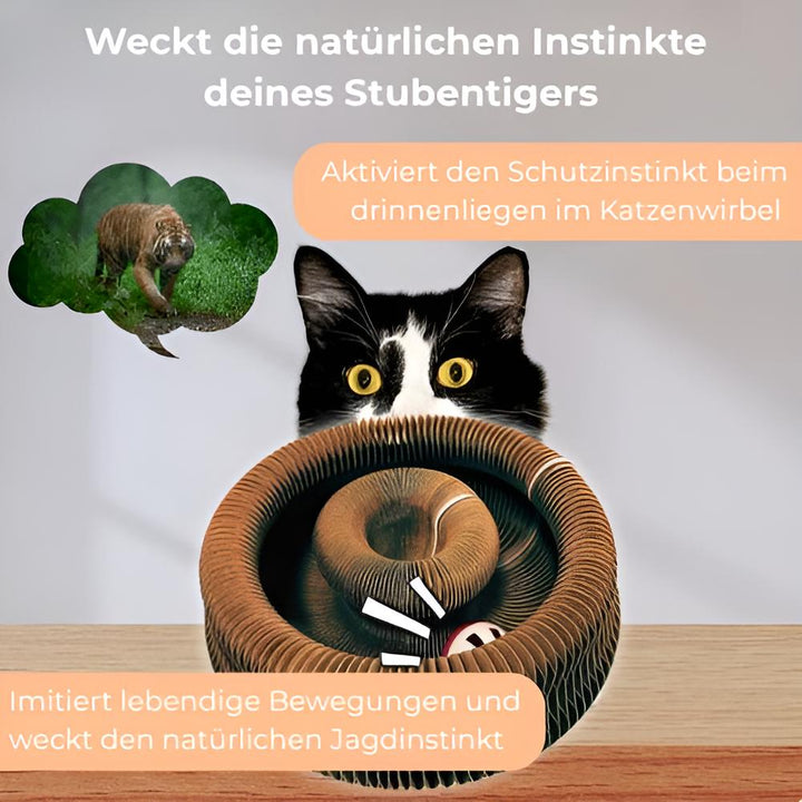 CatTwist™ – Interaktiver Kratzplatz gegen Langeweile bei Katzen