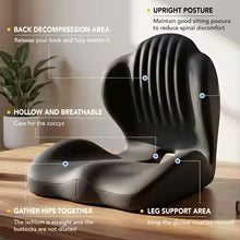 SitzWohl™ Ergonomisches Sitzkissen mit Rückenstütze