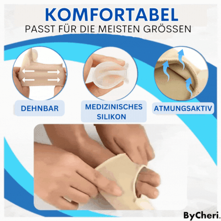 1 + 1 GRATIS HEUTE | Dr.Fit Ballenzeh-Korrekturhülse | Korrigiert Ballenzehen sanft & effektiv – für dauerhaft gesunde Füße