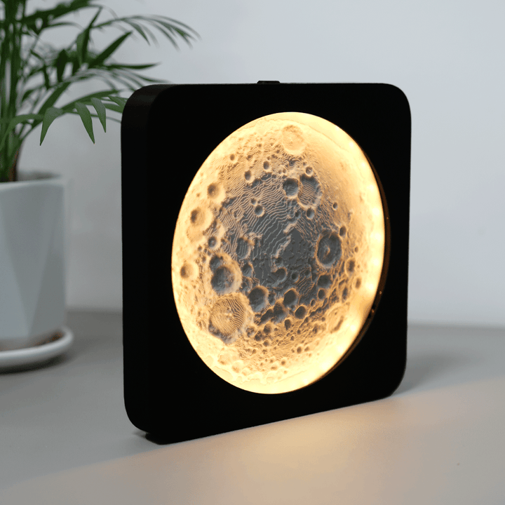 LunaGlow™ - 3D-gedruckte Mondlampe mit Smart-Touch und stufenloser Dimmfunktion Nachtlicht