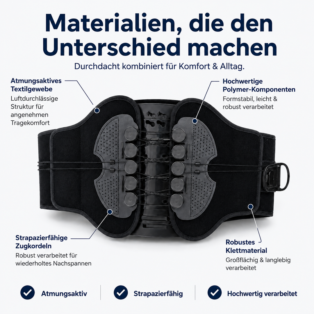 RückenStark™ Verstellbarer Lendenstützgürtel