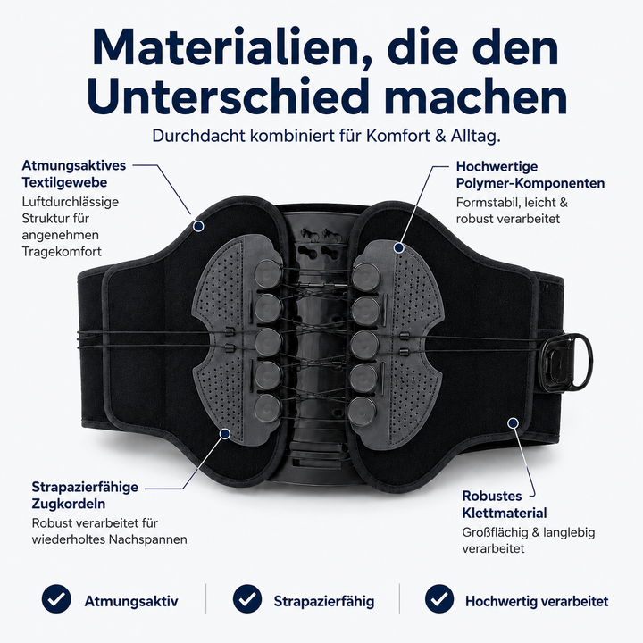 RückenStark™ Verstellbarer Lendenstützgürtel