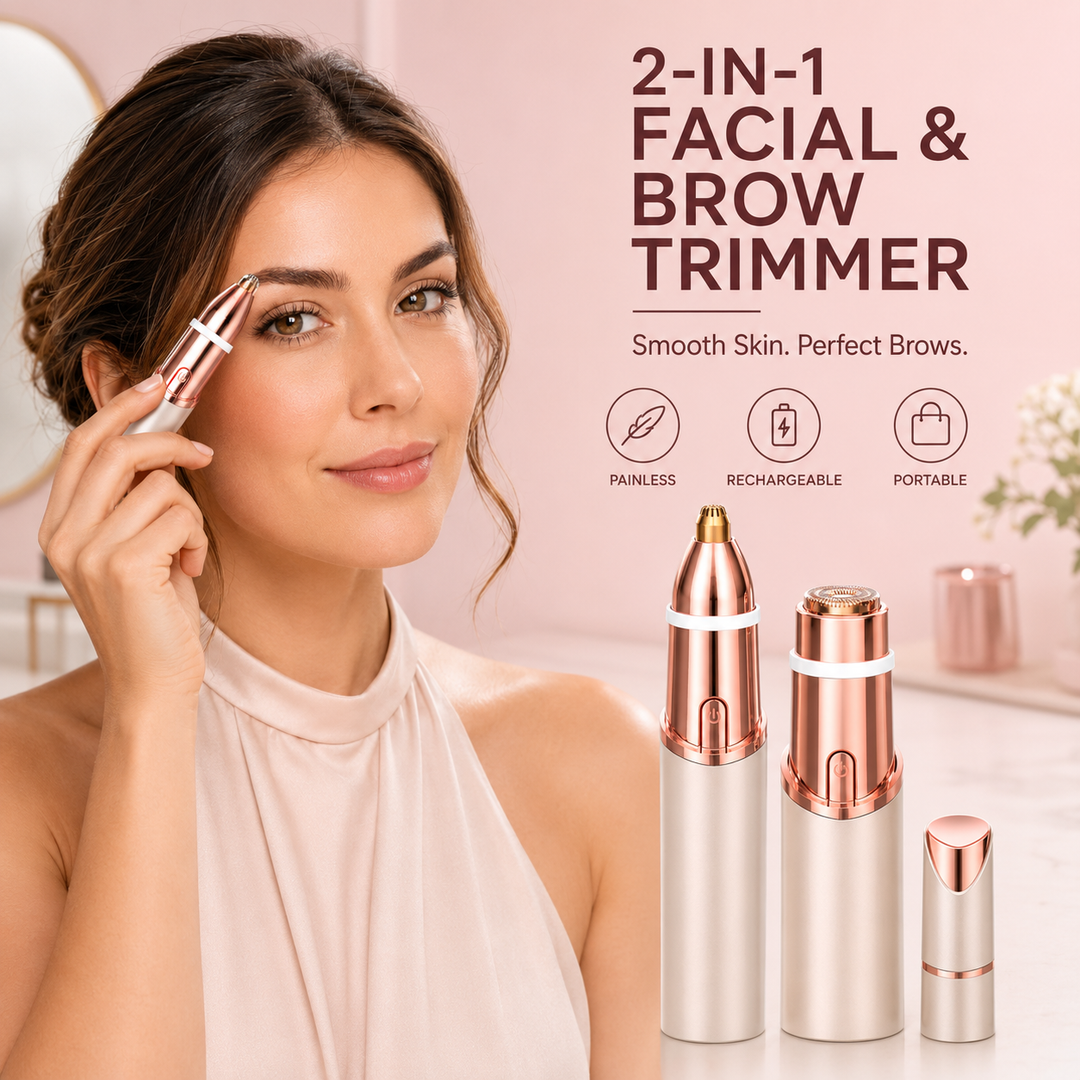 BrauenGlatt™ 2-in-1 Gesichts- & Augenbrauentrimmer