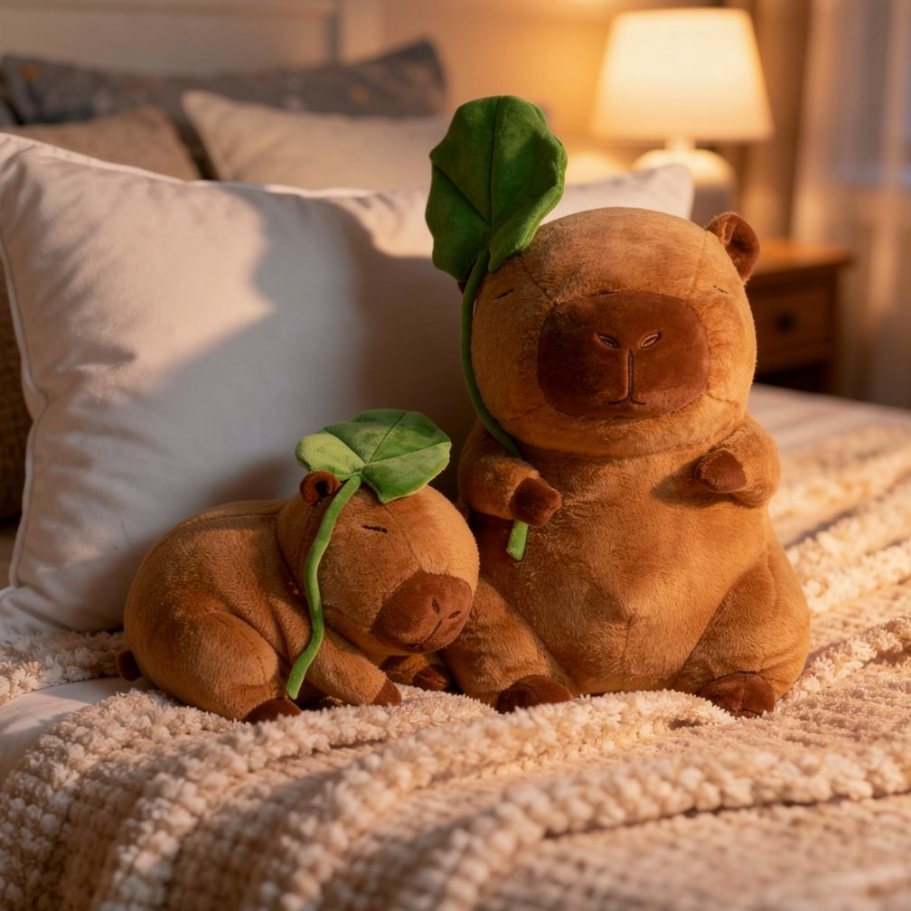 Capybara Kuscheltier für Babys, Kinder und Erwachsene | Süßes Kuscheltier | Plüschtier | CapySnug